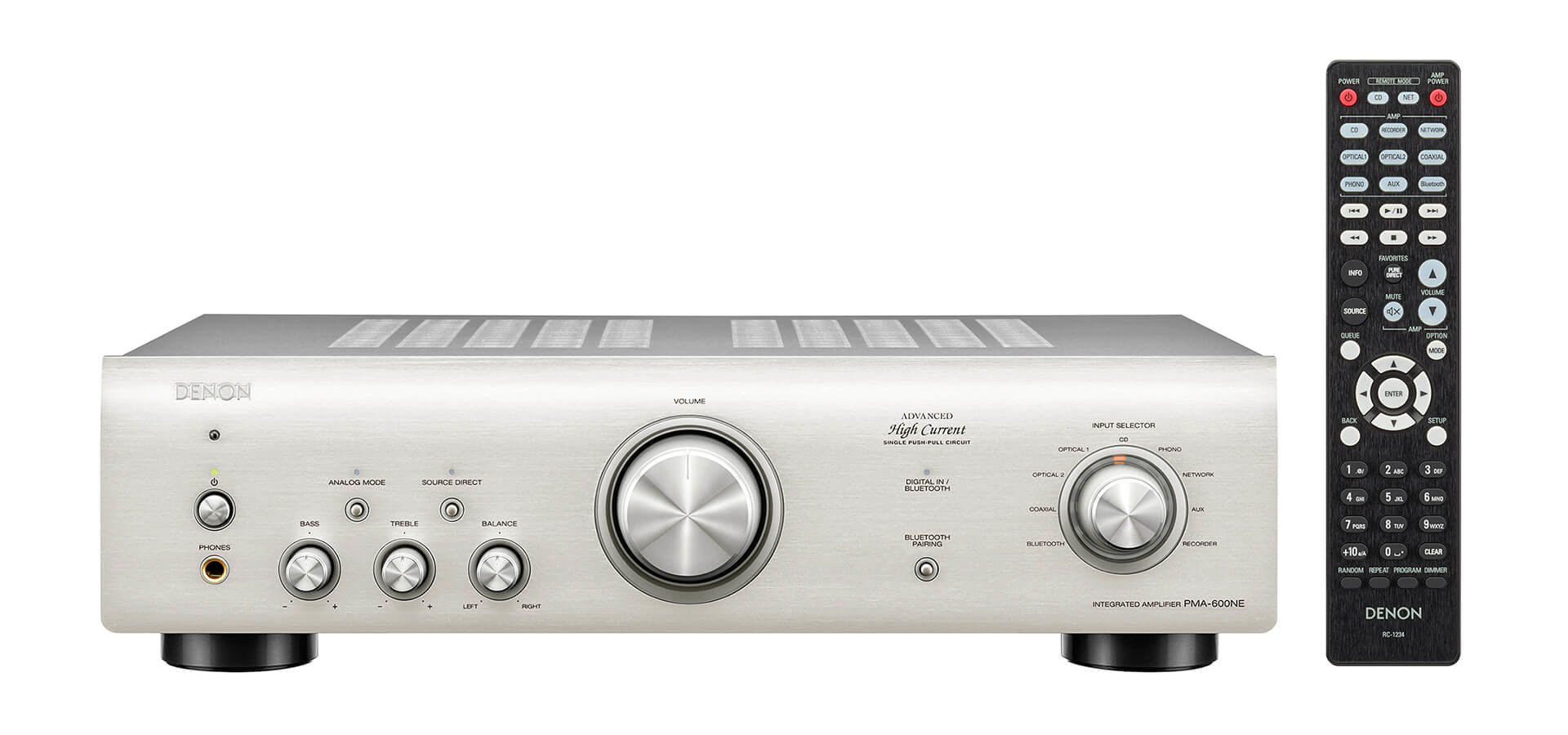 Denon PMA-600NE Amplificatore Integrato Silver Denon PMA-600NE 2.0 canali Casa Argento