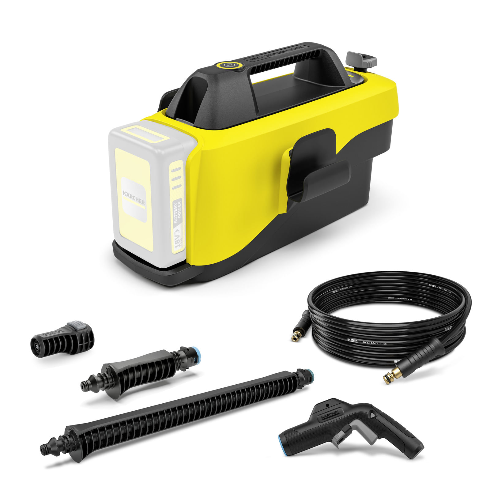 Karcher Kärcher OC 6-18 idropulitrice Verticale Batteria 200 l/h Nero, Grigio, Giallo Kärcher OC 6-18 idropulitrice Verticale Batteria 200 l/h Nero, G