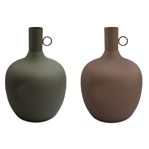 DKD Home Decor Vaso DKD Home Decor Alluminio Città (27 x 27 x 43 cm) (2 Unità)