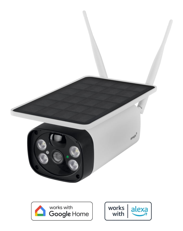 OMAJIN by Netatmo, Telecamera Wi-Fi Esterno Senza Fili a Batteria, con Pannello Solare, visione notturna HD omajin by Netatmo Videocamera Solare
