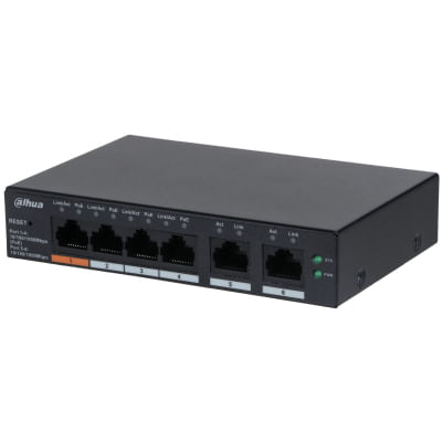 Dahua Technology DH-CS4006-4GT-60 switch di rete Gestito L2 Gigabit Ethernet (10/100/1000) Supporto Power over Ethernet (PoE) Nero
