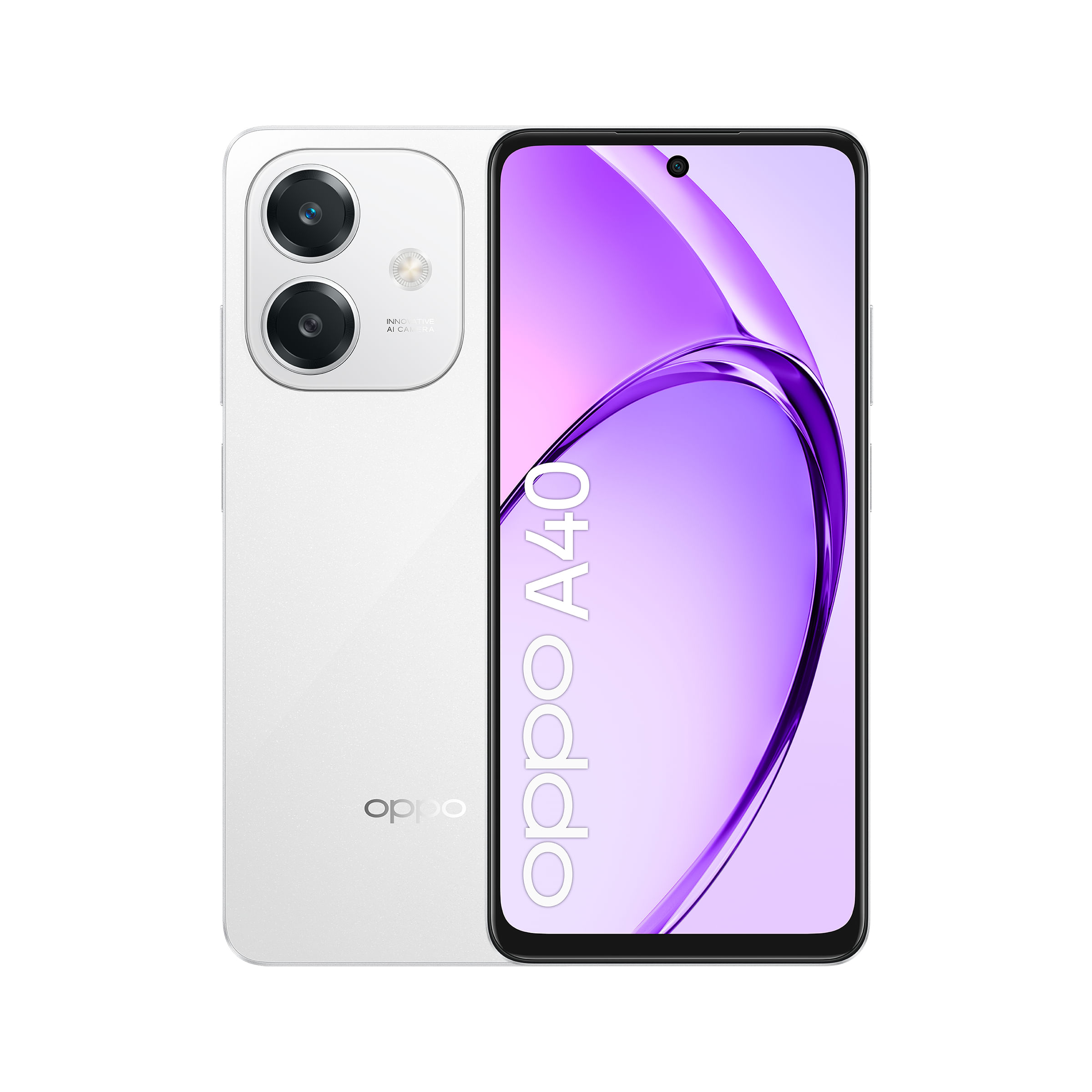 OPPO A40 Smartphone, Fotocamera AI 50MP, Selfie 5MP, Display 6.67” 90HZ LCD HD+, 5100mAh, RAM 12 GB (6+6) + ROM 128GB, IP54, [Versione Italia], Starli