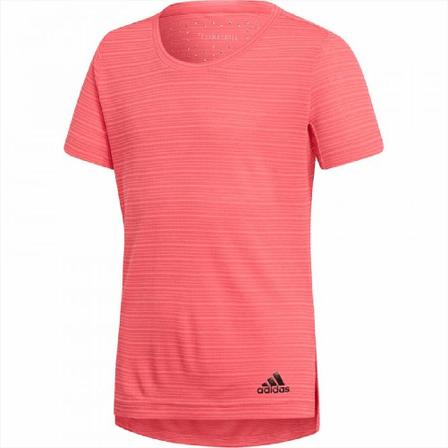 Adidas Maglia a Maniche Corte per Bambini Adidas G CHILL TEE Rosa Poliestere