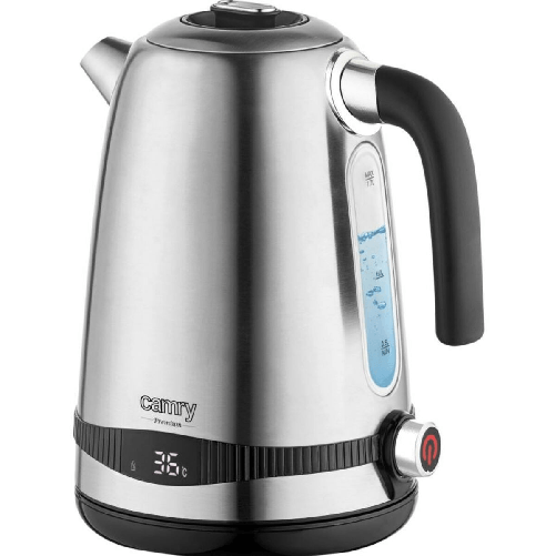 Adler Camry Premium CR 1291 bollitore elettrico 1,7 L 2200 W Nero, Acciaio inox Adler Bollitore Adler CR 1291 Argentato Acciaio inossidabile 2200 W 1,