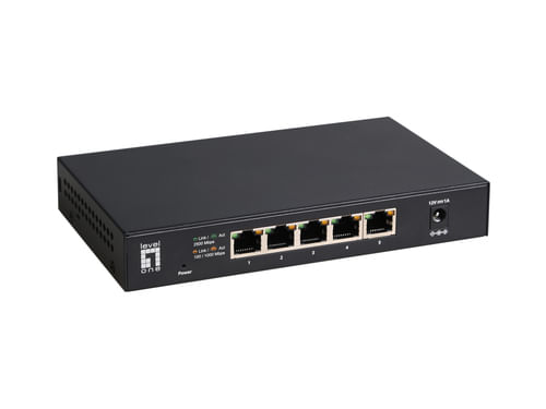 Level One LevelOne GEU-0525 Switch di Rete Non Gestito 2.5g Ethernet (100-1000-2500) Nero LevelOne GEU-0525 switch di rete Non gestito 2.5G Ethernet (