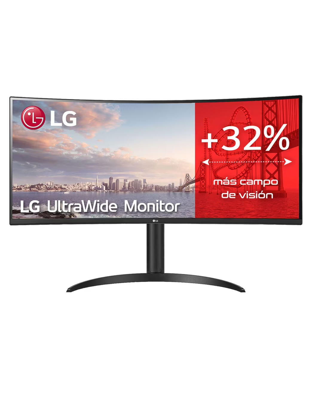 LG 34WP75CP Monitor 34'' QHD UltraWide Curvo LED VA HDR 10 3440x1440 1 ms AMD FreeSync Premium 160Hz Audio Stereo 14W LG 34WP75CP-B Monitor PC 86,4 cm