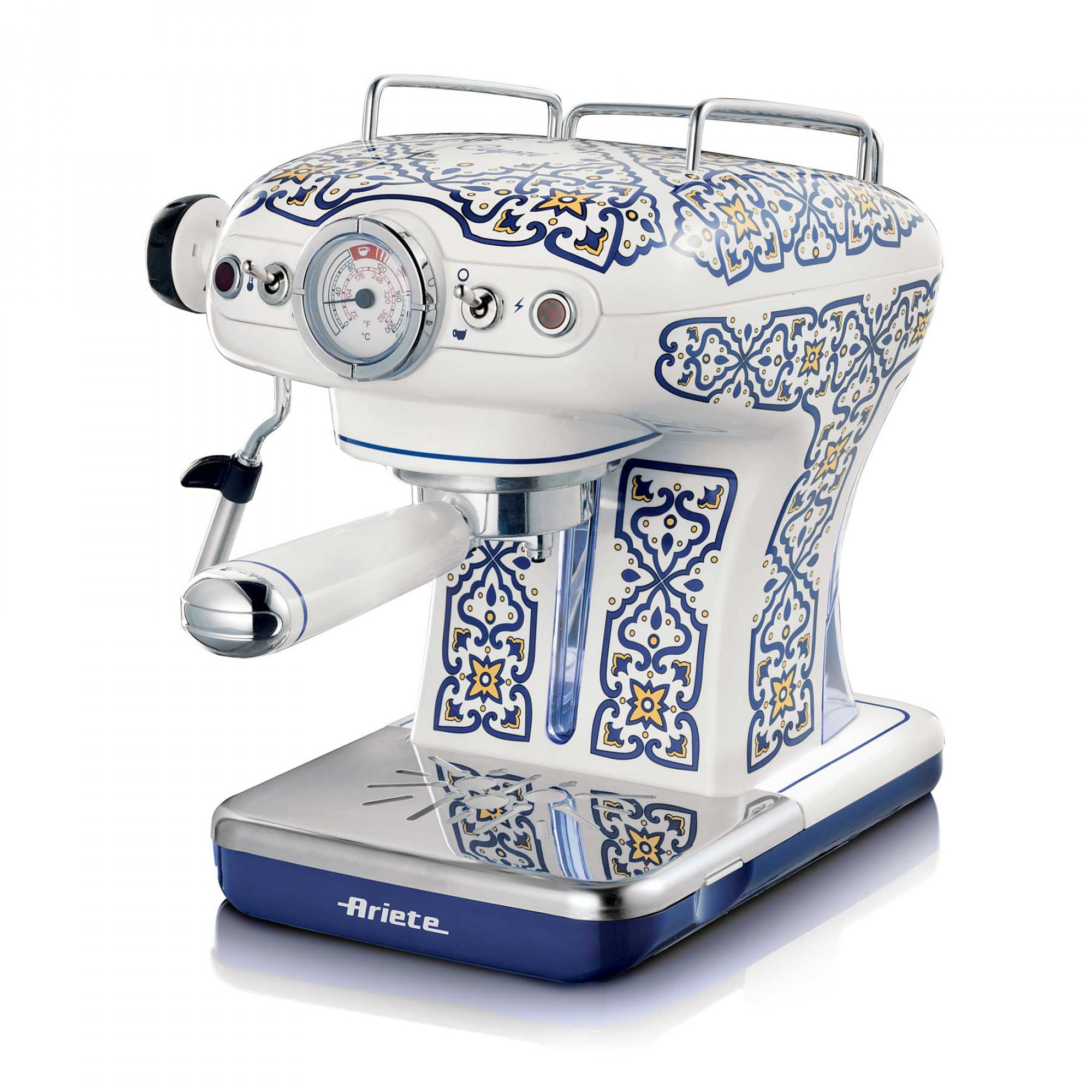 Ariete 00M13891CAR0 Capri Macchina Caffe' Cialde e Caffe' Macinato in Polvere Espresso Manuale con Erogatore di Vapore Ariete 1389 Macchina da caffè C