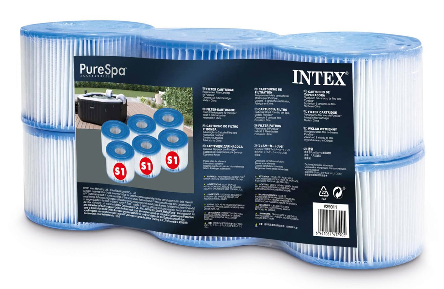 Intex 29011 accessorio per vasche idromassaggio e spa Cartuccia per pompa filtrante Bianco