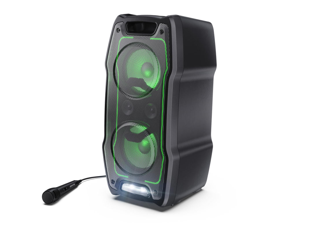Sharp PS-931 Party Speaker Bluetooth 180 Watt con microfono TWS e batteria integrata Sharp PS-931 altoparlante portatile e per feste Altoparlante da f