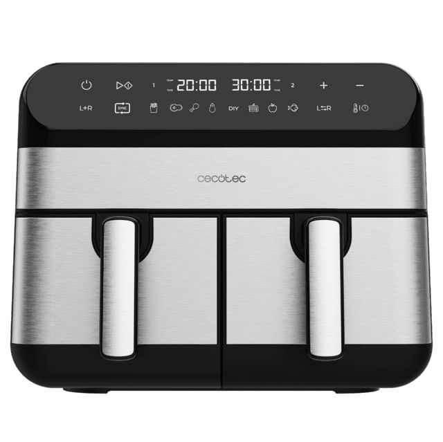 Cecotec Cecofry Advance 9000 Friggitrice ad Aria 9 Litri 2800W Doppia Temperatura 7 Programmi Dark Inox Cecotec Advance 9000 Doppia 9 L Indipendente 2