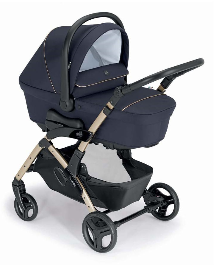 Cam Sistema Modulare CAM 877021 C958 Fluido Easy Duo Blu per il massimo comfort e versatilita' nel trasporto del tuo Cam Fluido Easy Passeggino classi