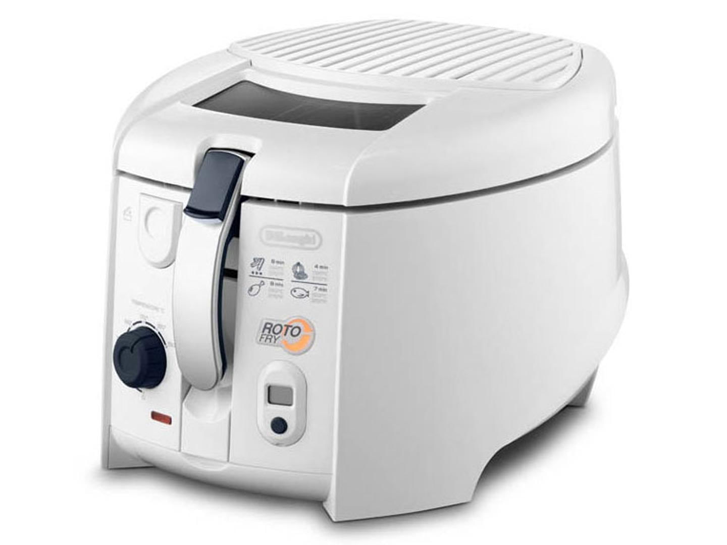 De'Longhi DeLonghi F28533.W1 Friggitrice 1.3 Litri 1800W Cestello Rotante Vasca Estraibile De'Longhi F28533.W1 RotoFry: Friggitrice Leggera e Facile d