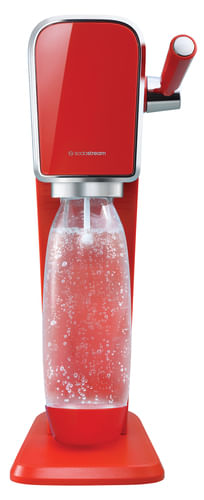 Sodastream Art Mandarin Gasatore d'Acqua 1 Bottiglia da 1 Litro 1 Cilindro Co2 SodaStream Art Mandarin Red Rosso