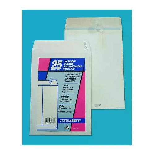 BLASETTI 100 BUSTE A SACCO BIANCHE 190X260MM 80GR C/STRIP BLASETTI Blasetti Mailpack busta Bianco 100 pz