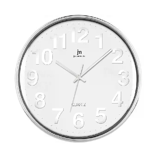 Lowell 00816 Orologio al quarzo Cerchio Cromo, Bianco