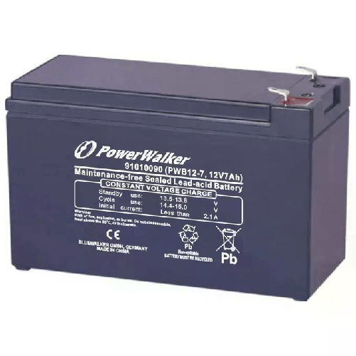 PowerWalker PWB12-7 Batteria per Ups Acido Piombo VRLA 7Ah 12V