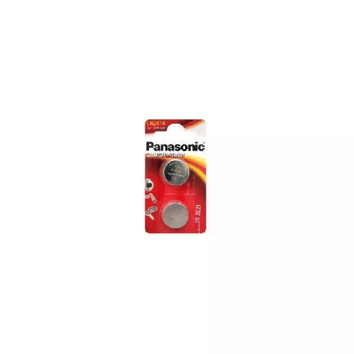 PANASONIC BLISTER 2 MICROPILE A PASTIGLIA CR2016 LITIO 3V Panasonic CR-2016EL/2B Batteria monouso CR2016 Litio