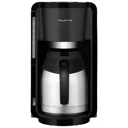 Rowenta Macchina da Caffe' Semi-Automatica con Filtro 1,5Lt 15 Tazze Nero-Argento