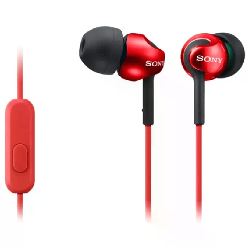 Sony Serie Ex110ap Auricolari Black Auricolari con Microfono Sony MDR-EX110AP Rosso