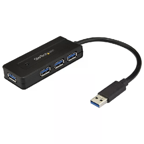 StarTech.com Hub USB 3.0 a 4 porte - Mini Hub USB con porta di ricarica - Include Adattatore di Alimentazione