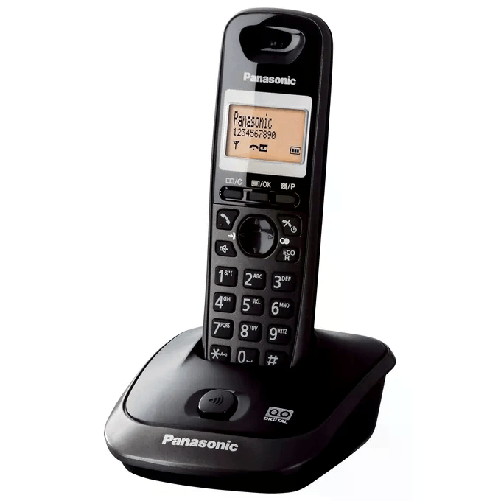 Panasonic KX-TG2521JT Cordless Dect-Gap Display 1,4'' Vivavoce ID Chiamante Rubrica Segreteria Titanium Panasonic KX-TG2521 Telefono DECT Identificato