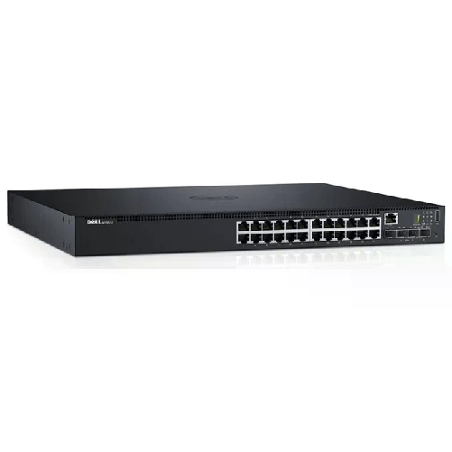 DELL N1524P Gestito L3 Gigabit Ethernet (10/100/1000) Supporto Power over Ethernet (PoE) 1U Nero Switch Dell Networking N1524P Poe+ 24 Porte 1Gbe