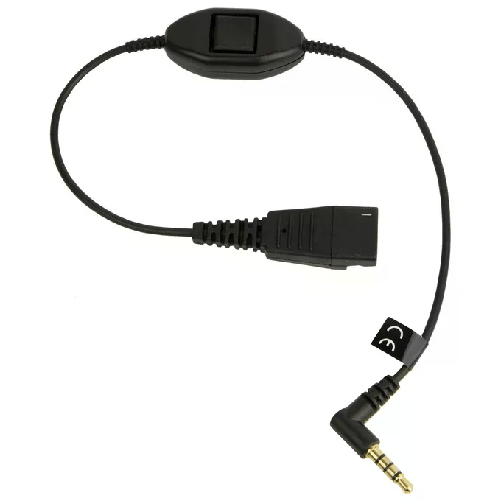 Jabra Cavo per cuffie disconnessione rapida (M) a stereo mini jack (M) 30 cm Jabra 8800-00-103 accessorio per cuffia