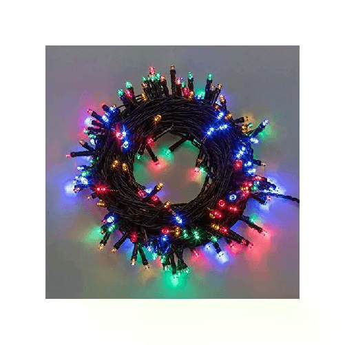 Luci di Natale Catena Lineare 240 Led Multicolore 14,5mt con 8 giochi di luce
