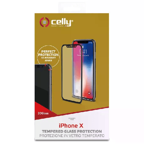 Celly 3D Glass Pellicola proteggischermo trasparente Apple 1 pz