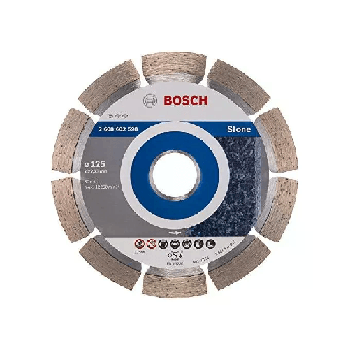 Bosch Disco Diamantato Standard Per Pietra 125Mm 22-23Mm