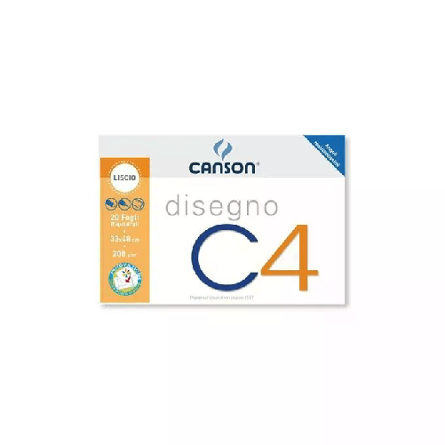 Canson C4 Blocco di carta da disegno 20 fogli