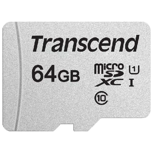 Transcend 300S MicroSDXC Scheda di Memoria da 64Gb Uhs-I Class 10 Transcend 300S 64 GB MicroSDXC NAND Classe 10