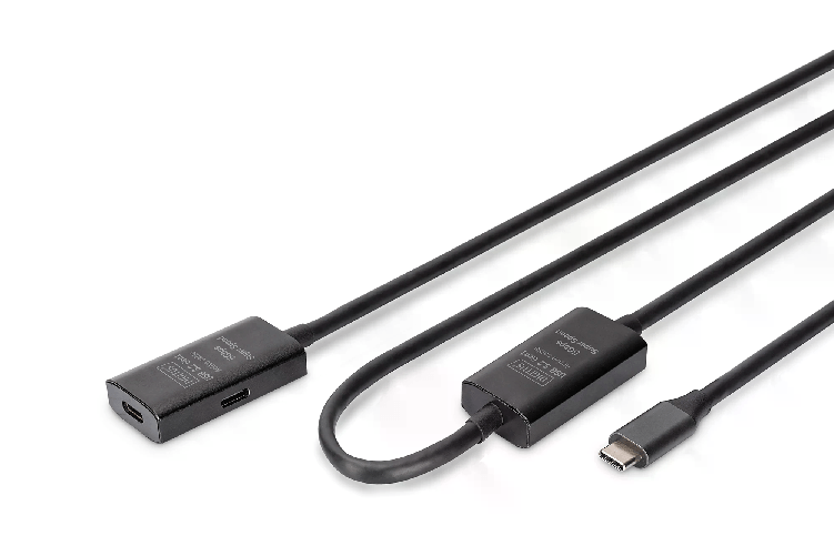 Digitus Cavo di prolunga attivo USB 3.2 Gen1 5G, USB-C - USB-C, 10 m Digitus Cavo Di Prolunga Attivo Usb 3.2 Gen1 5G Usb-C - Usb-C 10 Mt