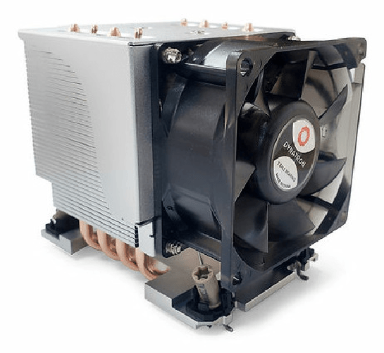 Dynatron S6 sistema di raffreddamento per computer Processore Raffreddatore d'aria 8 cm Alluminio, Nero 1 pz Dynatron s6 dissipatore cpu aria 8cm allu