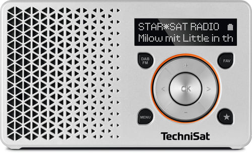 Technisat DigitRadio 1 Radio Portatile Digitale Argento-Arancio TechniSat DigitRadio 1 Portatile Digitale Arancione, Argento