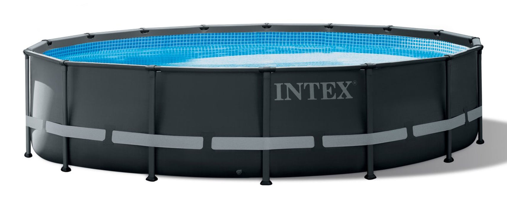 Intex Piscina Fuori Terra Ultra XTR Frame Ø 488 cm Set Completo con Pompa di Filtrazione Inclusa Intex 26340NP Piscina con bordi Piscina rotonda 19156