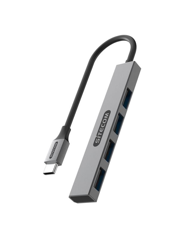 Sitecom CN-5001 hub di interfaccia USB 3.2 Gen 1 (3.1 Gen 1) Type-C 480 Mbit/s Nero, Grigio