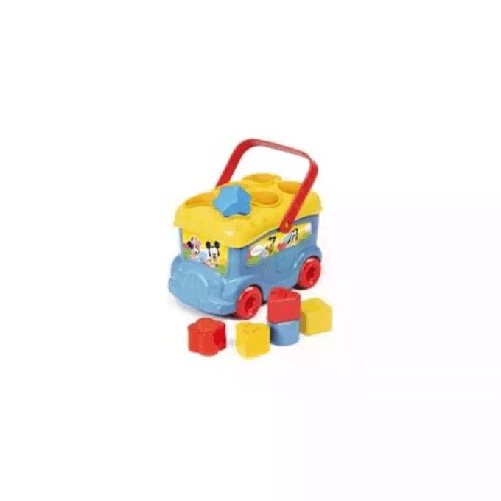 Clementoni Giocattolo Interattivo per Bambini Clementoni The Mickey Mouse Bus 9 Pezzi Clementoni Topolino Bus Inserimento Forme