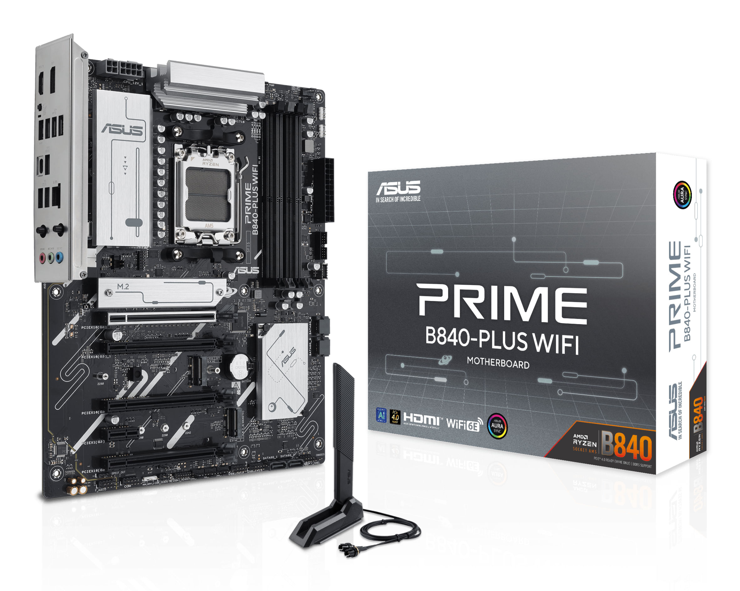 ASUS PRIME B840-Plus WiFi Scheda Madre AMD ATX Slot DDR5 PCIe 4.0 Ready 3 slot M ASUS PRIME B840-PLUS WIFI AMD B840 Socket AM5 ATX