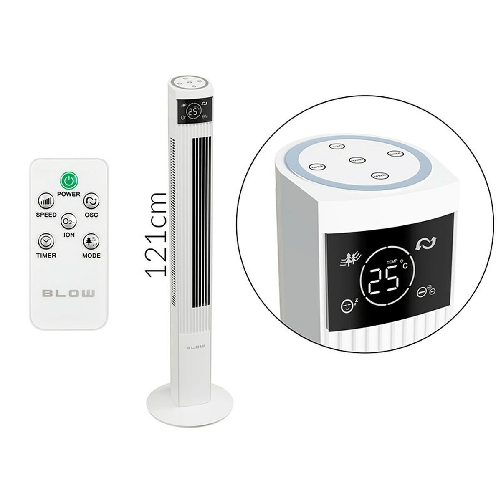 Blow Ventilatore da Tavolo Blow 44-653# Nero 90 W