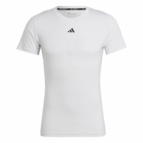 Maglia a Maniche Corte Uomo Adidas Techfit Training Bianco