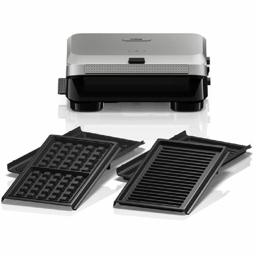 Braun SnackMaker 5 SM5005 tostiera 800 W Argento Braun Barbecue Elettrico Braun 800 W