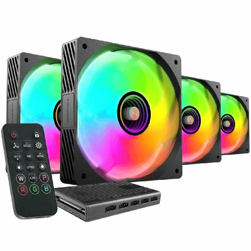 Mars Gaming MFSI4KIT sistema di raffreddamento per computer Case per computer Ventilatore 12 cm Nero Mars Gaming Ventola per CPU Mars Gaming MFSI4KIT