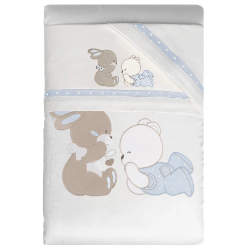 Piumino sfoderabile + Set lenzuola 3pz per Carrozzina Sempre amici Palla Pallina