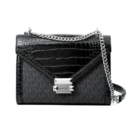 Michael Kors Borsa a Tracolla Michael Kors Whitney Nero 24 x 18 x 8 cm