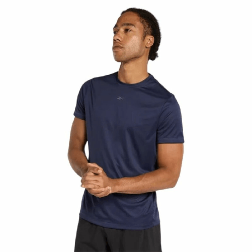 Reebok Maglia a Maniche Corte Uomo Reebok Id Train Ss Tech Blu Marino