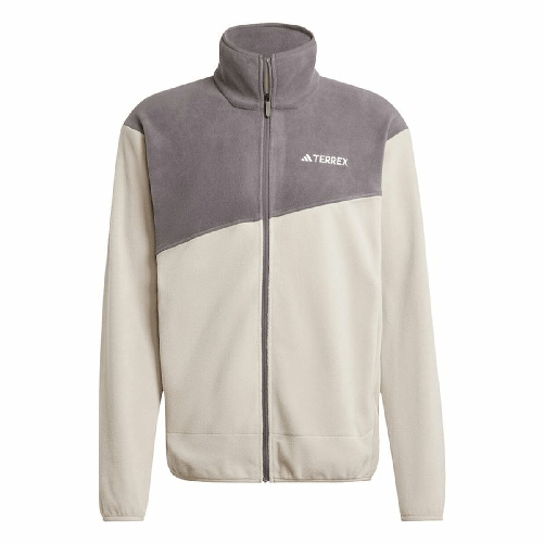 Maglia in Pile Adidas Terrex Multi Full Zip Fleece Beige Uomo