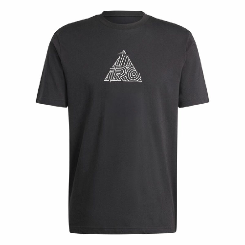 Adidas Maglia a Maniche Corte Uomo Adidas House Of Tiro Metallic Graphic Nero