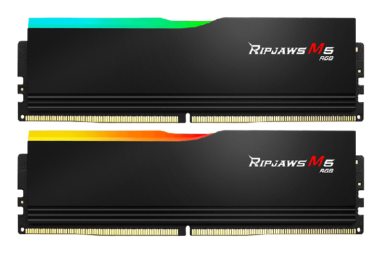 G.skill ripjaws m5 memoria ram ddr5 32gb (2x16gb) 6000mhz rgb nero per pc