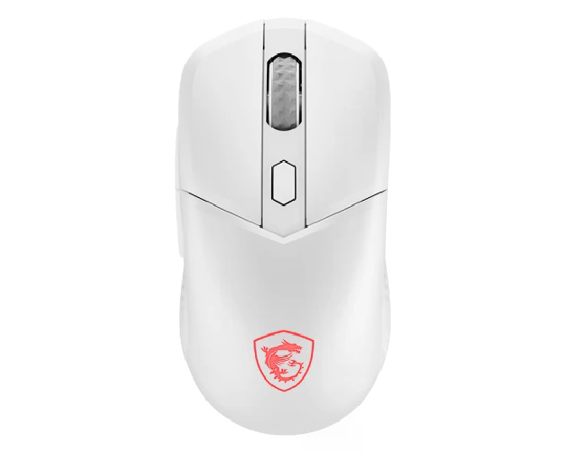 MSI Versa 300 Wireless mouse Gaming Mano destra RF Wireless + Bluetooth + USB Type-C Ottico 8000 DPI Msi Mouse Versa 300 W Bianco Wireless Ottico 8000
